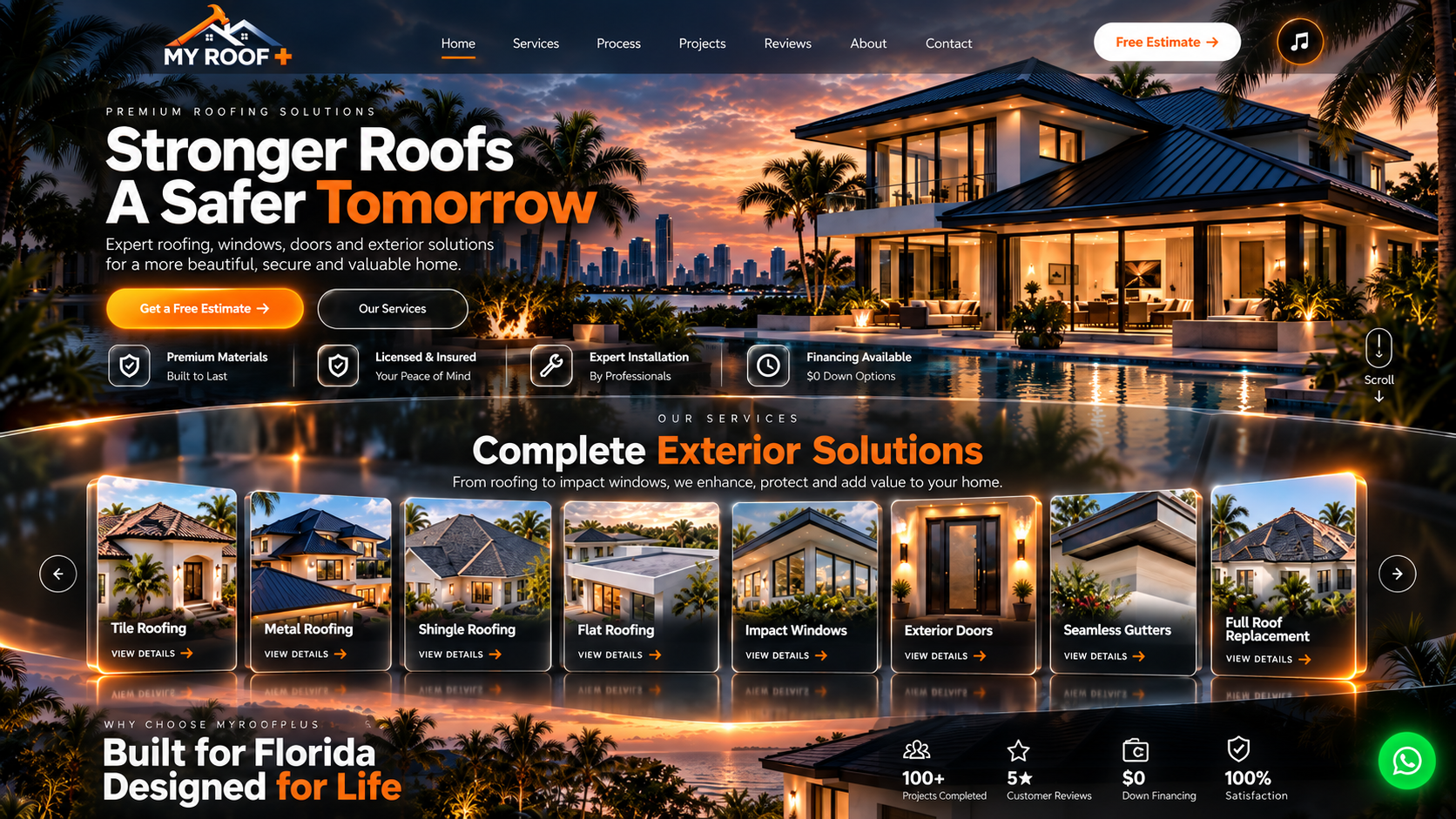 Premium roofing project